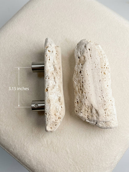 Raw Stone Slab Pull - Uncarved Natural Stone Door Handle
