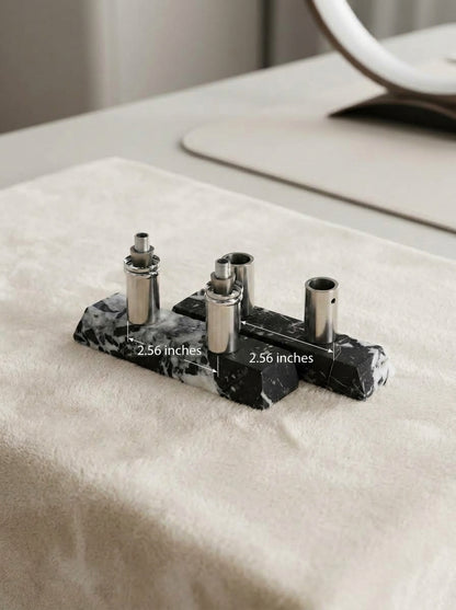 Ingot Stone Door Pull - Hand-Carved Marble Split Pull