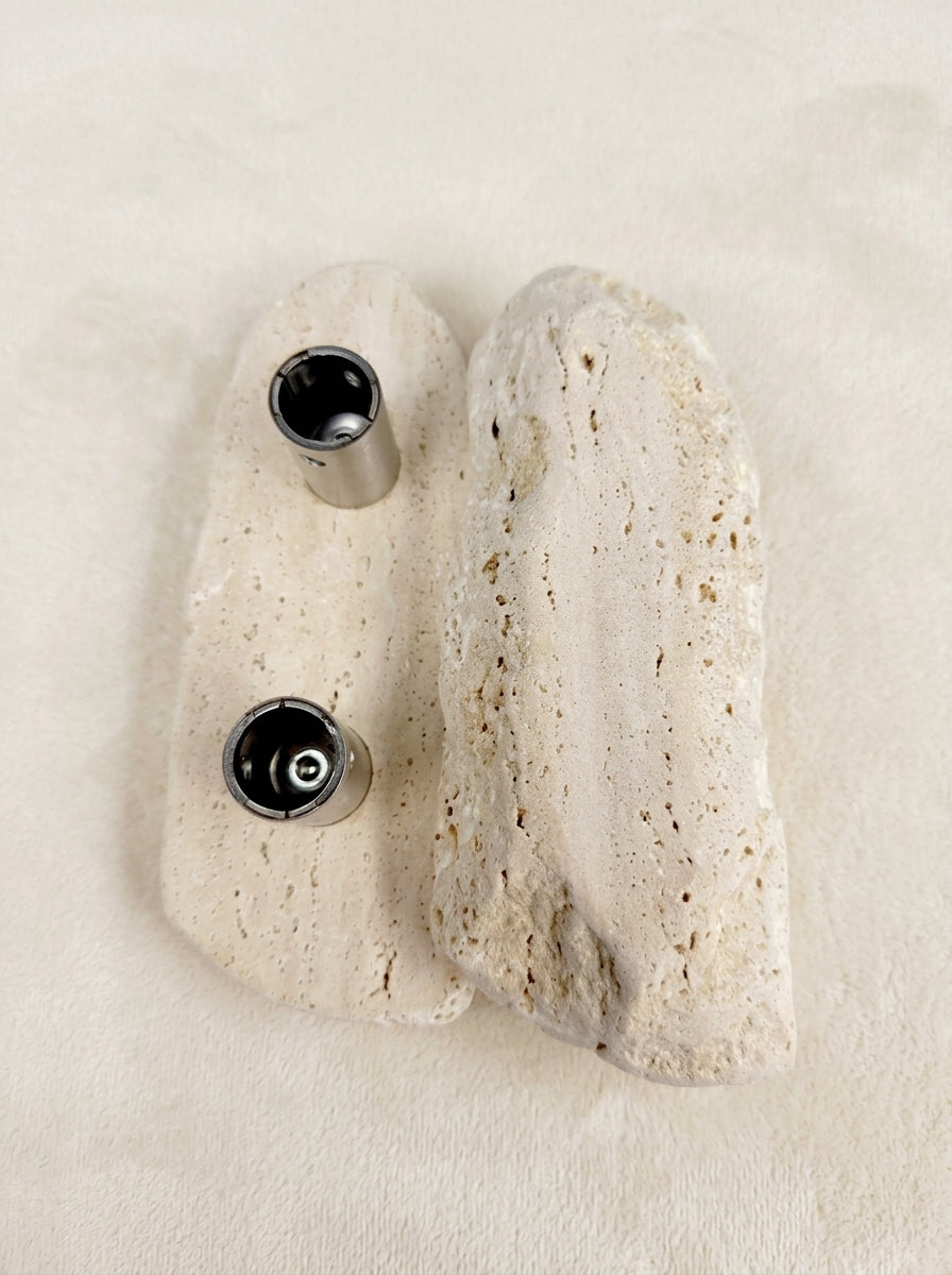 Raw Stone Slab Pull - Uncarved Natural Stone Door Handle