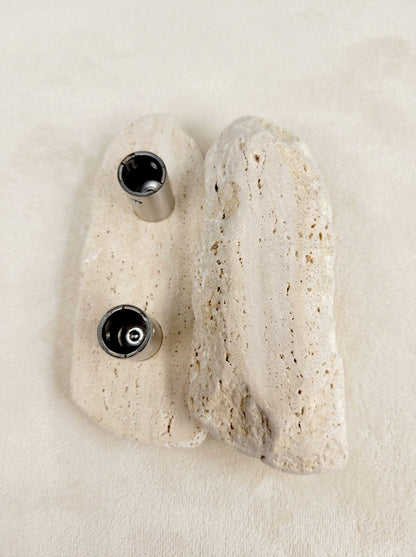 Raw Stone Slab Pull - Uncarved Natural Stone Door Handle