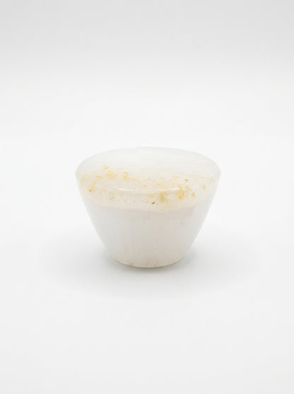 Yukixstone Ivory Onyx natural stone cabinet knob — cone-shaped marble dresser knob