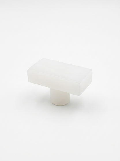 Yukixstone White Onyx natural stone wall hook - hand-carved marble robe hook for towels, robes and entryway walls